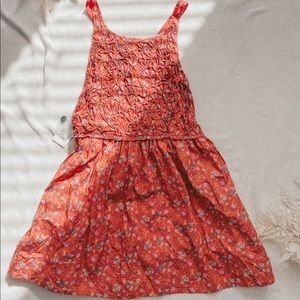 NWT Free People Petunia Mini Dress in Poppy Color